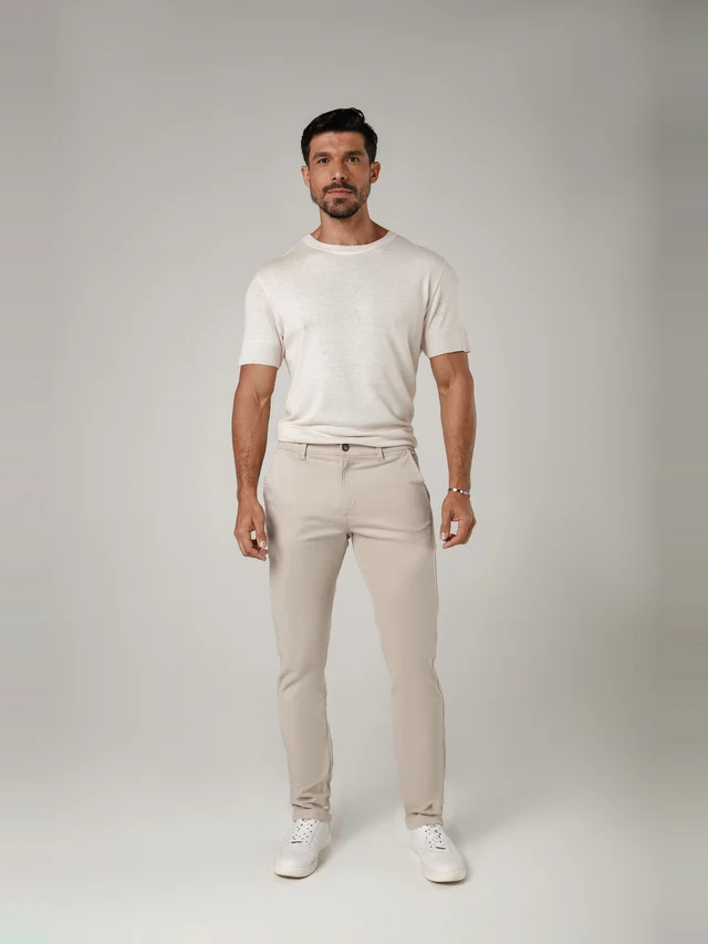 Calça casual regular, KDU, referência 1060, vista principal