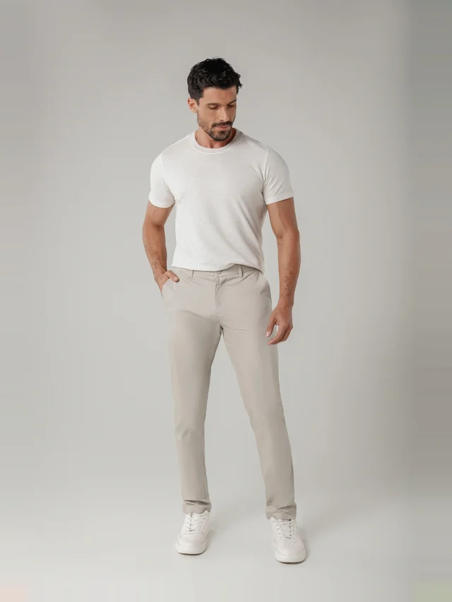 Calça casual slim, KDU, referência 30103, vista principal