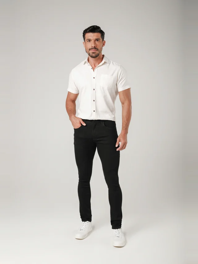 Calça casual skinny, KDU, referência 30109, vista principal