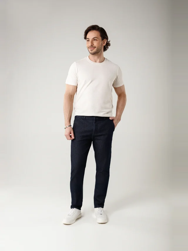 Calça casual slim, KDU, referência 30111, vista principal