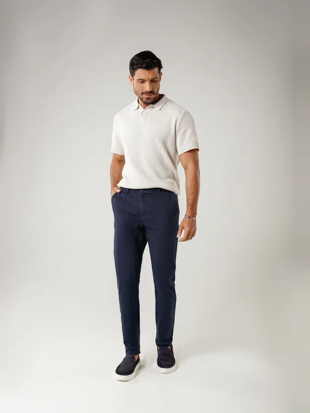 Calça casual slim, KDU, referência 30114, vista principal