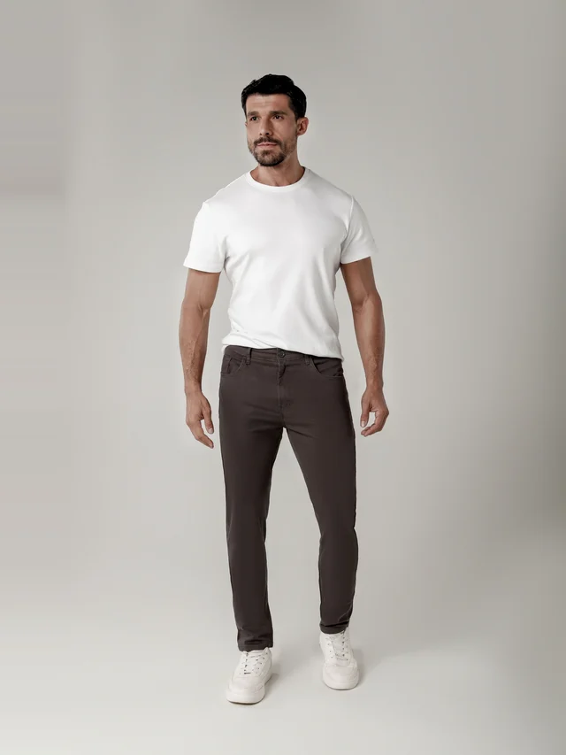 Calça casual slim, KDU, referência 30115, vista principal