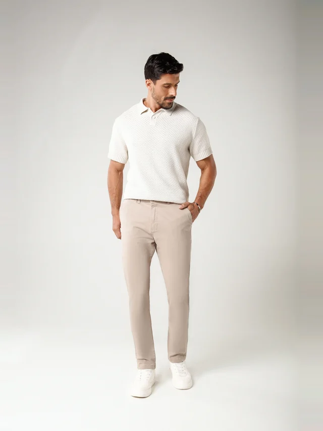 Calça casual slim, KDU, referência 30117, vista principal