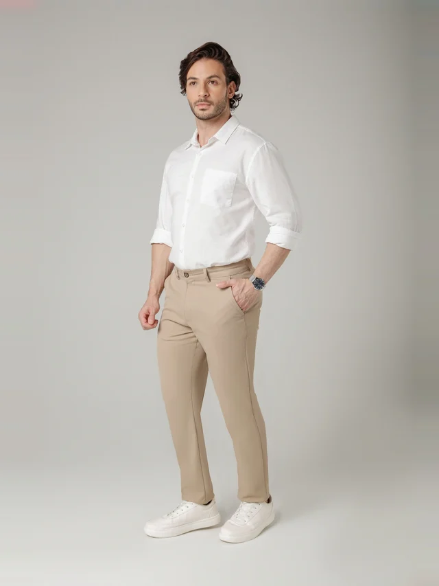 Calça casual slim, KDU, referência 30123, vista principal