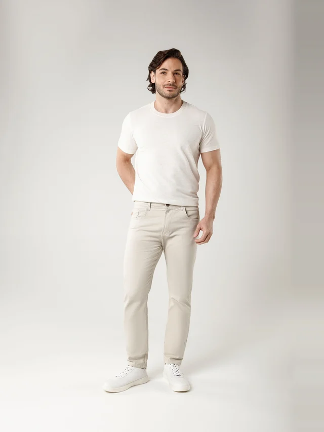 Calça casual slim, KDU, referência 30127, vista principal
