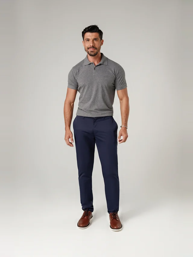Calça casual slim, KDU, referência 30128, vista principal