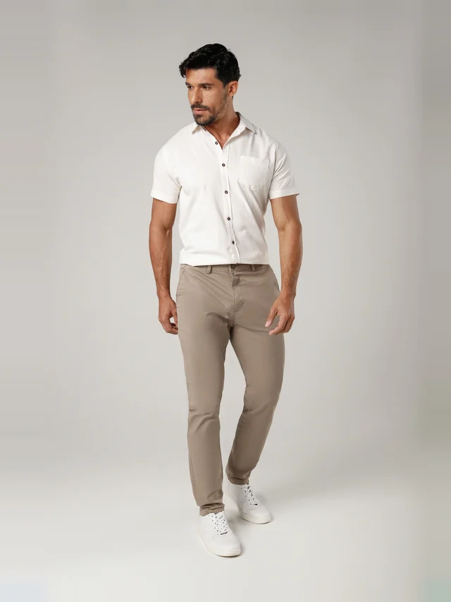 Calça casual slim, KDU, referência 30132, vista principal