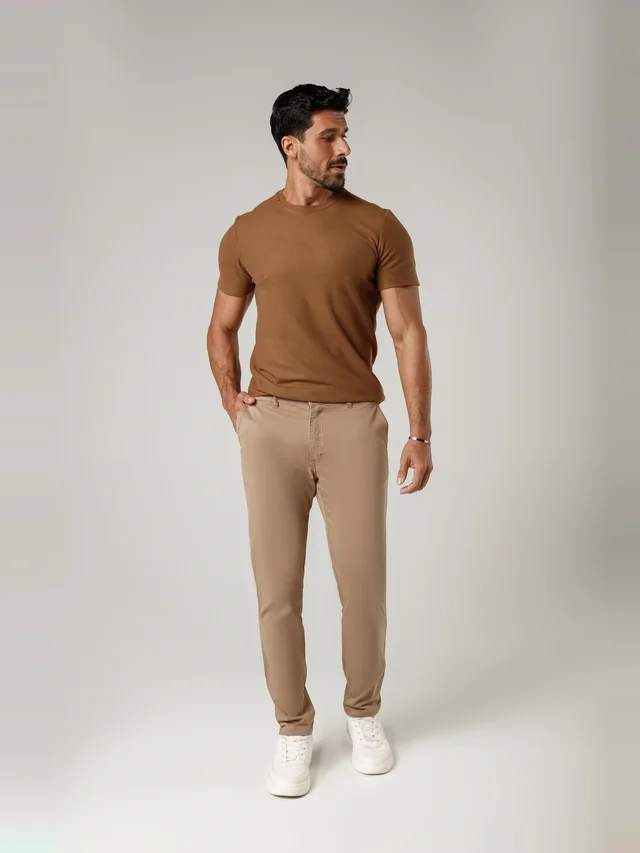 Calça casual slim, KDU, referência 30136, vista principal