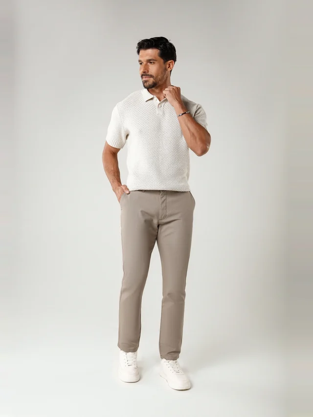 Calça casual slim, KDU, referência 30139, vista principal