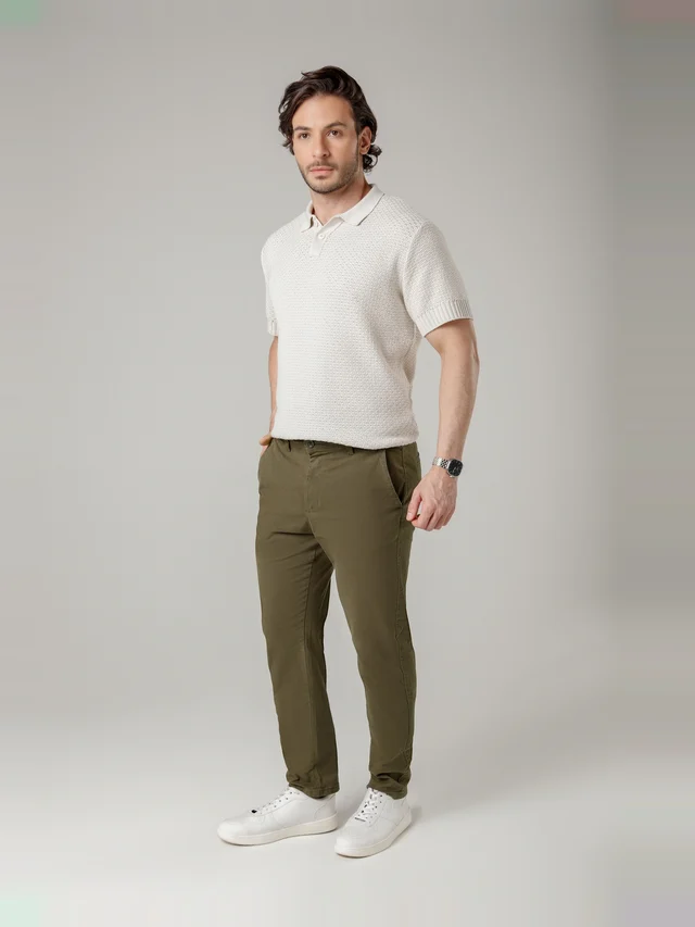 Calça casual slim, KDU, referência 3034, vista principal