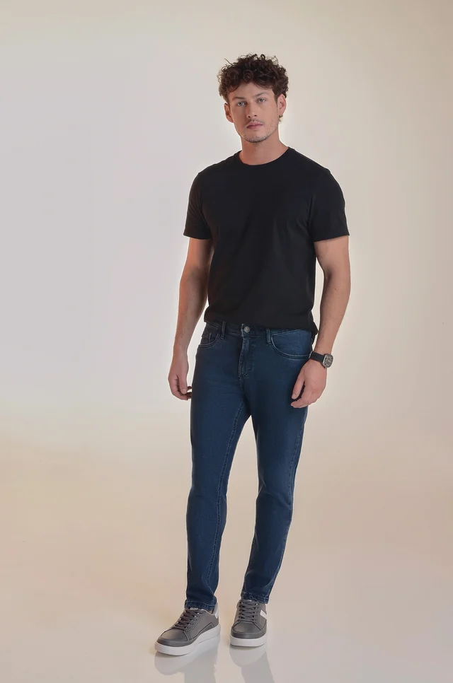 Calça jeans slim, KDU, referência 31002, vista principal