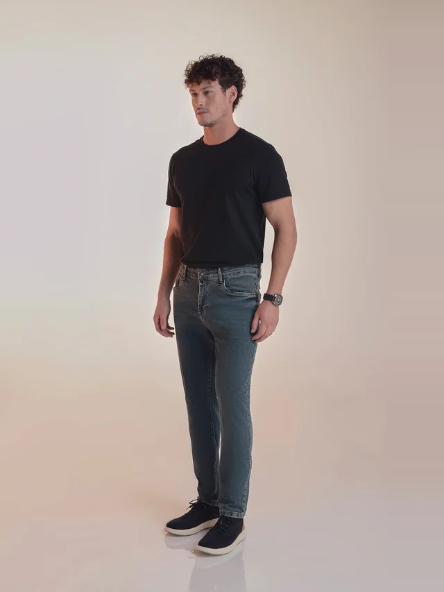 Calça jeans regular, KDU, referência 31003, vista principal