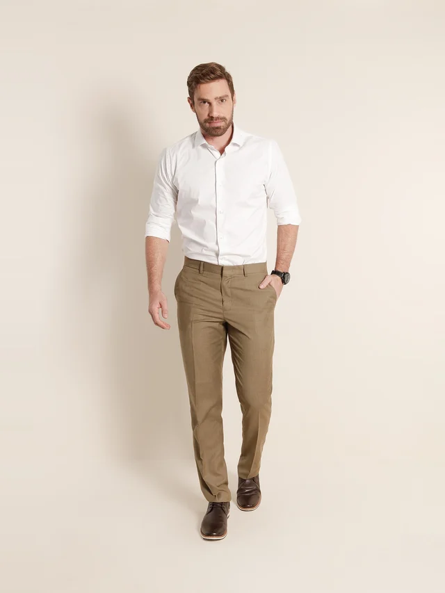 Calça social slim, KDU, referência 327, vista principal