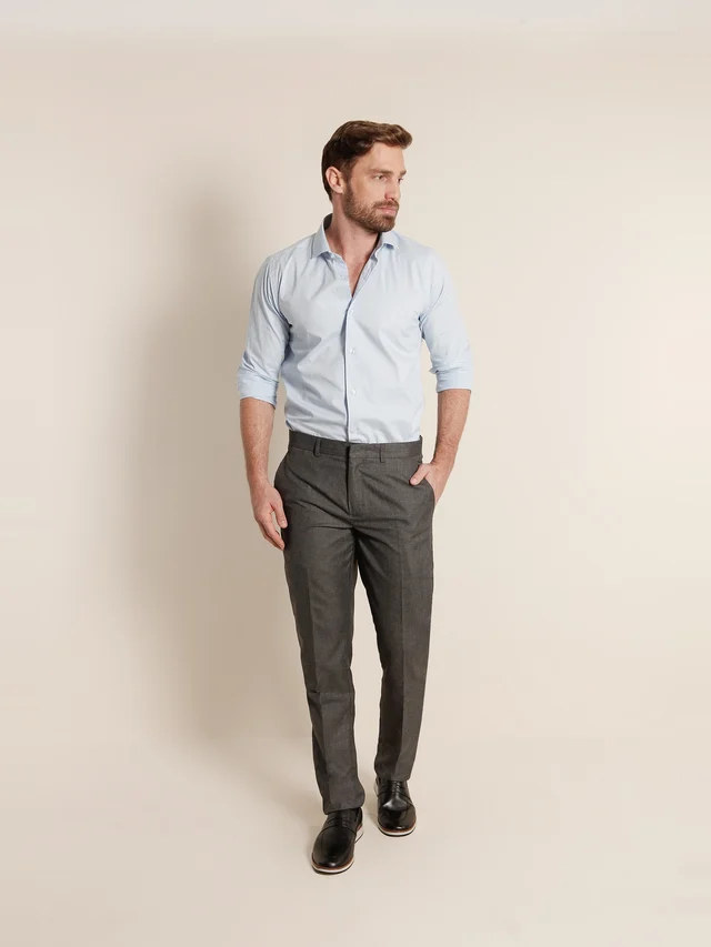 Calça social slim, KDU, referência 328, vista principal
