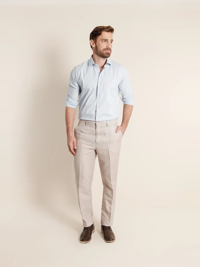 Calça social slim, KDU, referência 329, vista principal