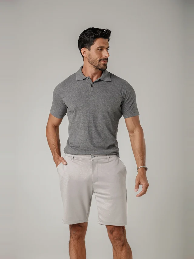 Bermuda casual de malha comfort, KDU, referência 72129, vista principal