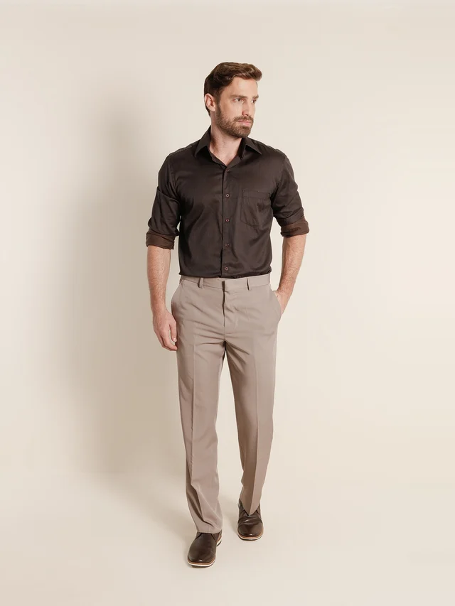 Calça social tradicional, KDU, referência 810, vista principal